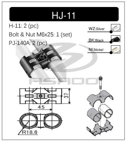 Khớp nối HJ-11 - khop-noi-metal-joint-hj-11